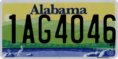 AL license plate 1AG4046