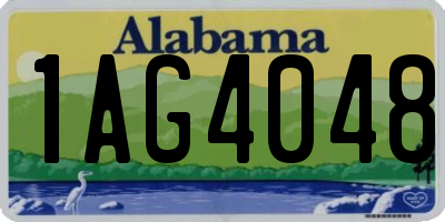 AL license plate 1AG4048