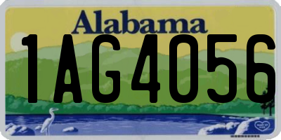 AL license plate 1AG4056