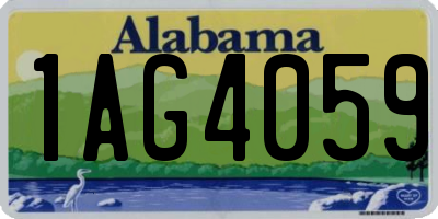 AL license plate 1AG4059