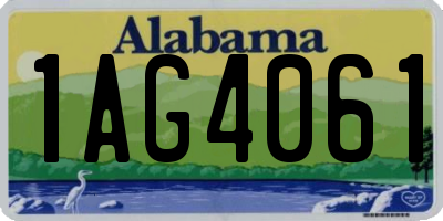 AL license plate 1AG4061