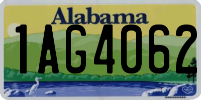 AL license plate 1AG4062