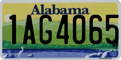 AL license plate 1AG4065