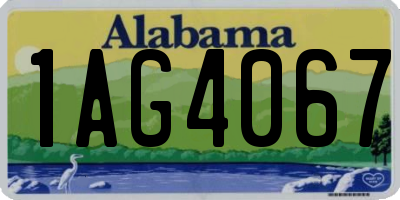 AL license plate 1AG4067