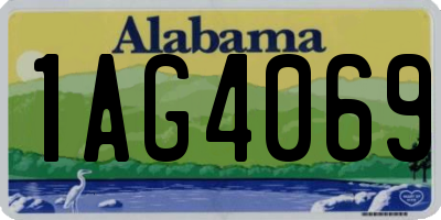 AL license plate 1AG4069