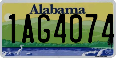 AL license plate 1AG4074