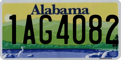 AL license plate 1AG4082