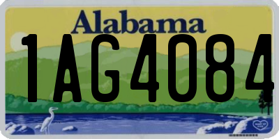 AL license plate 1AG4084