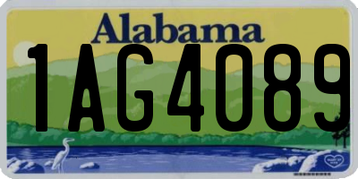 AL license plate 1AG4089