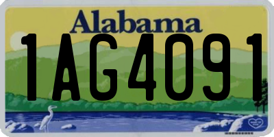 AL license plate 1AG4091