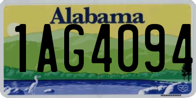 AL license plate 1AG4094