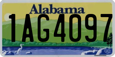 AL license plate 1AG4097