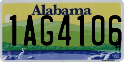 AL license plate 1AG4106