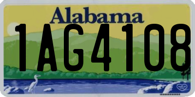 AL license plate 1AG4108