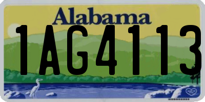 AL license plate 1AG4113