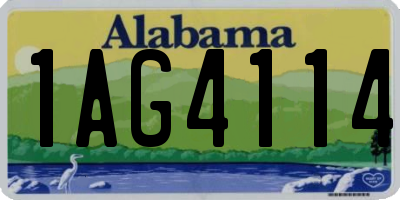 AL license plate 1AG4114