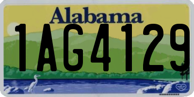 AL license plate 1AG4129