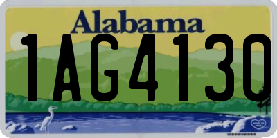 AL license plate 1AG4130