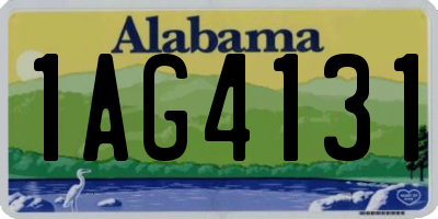 AL license plate 1AG4131