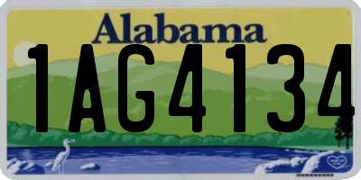 AL license plate 1AG4134