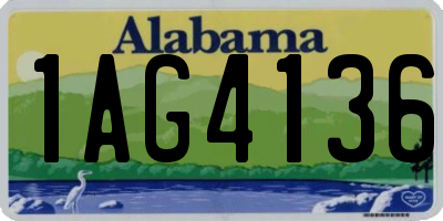 AL license plate 1AG4136