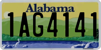 AL license plate 1AG4141