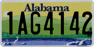 AL license plate 1AG4142