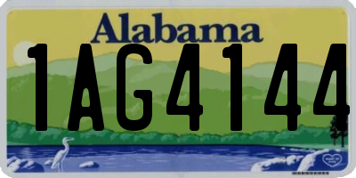 AL license plate 1AG4144