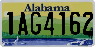 AL license plate 1AG4162