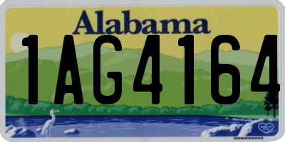 AL license plate 1AG4164