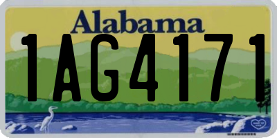 AL license plate 1AG4171