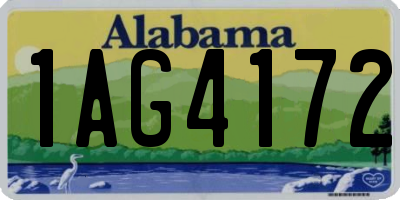 AL license plate 1AG4172