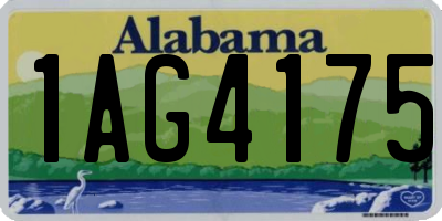 AL license plate 1AG4175