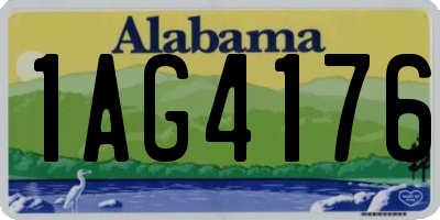 AL license plate 1AG4176