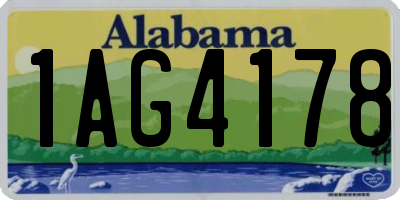 AL license plate 1AG4178