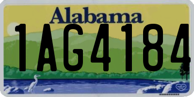 AL license plate 1AG4184