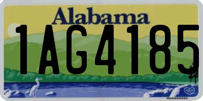 AL license plate 1AG4185