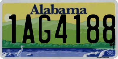 AL license plate 1AG4188
