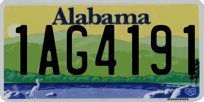 AL license plate 1AG4191