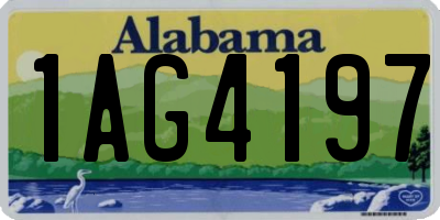 AL license plate 1AG4197