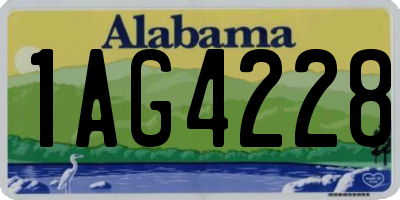 AL license plate 1AG4228