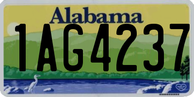AL license plate 1AG4237