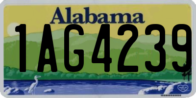 AL license plate 1AG4239