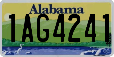 AL license plate 1AG4241