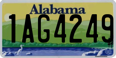 AL license plate 1AG4249