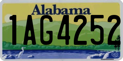 AL license plate 1AG4252