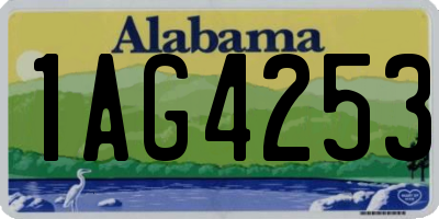 AL license plate 1AG4253