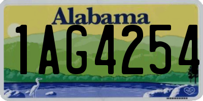 AL license plate 1AG4254