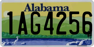 AL license plate 1AG4256