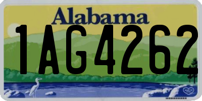 AL license plate 1AG4262